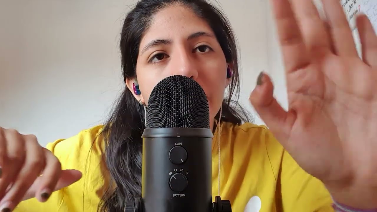 ASMR HAND MOVEMENTS Y MOUTH SOUNDS (no talking)