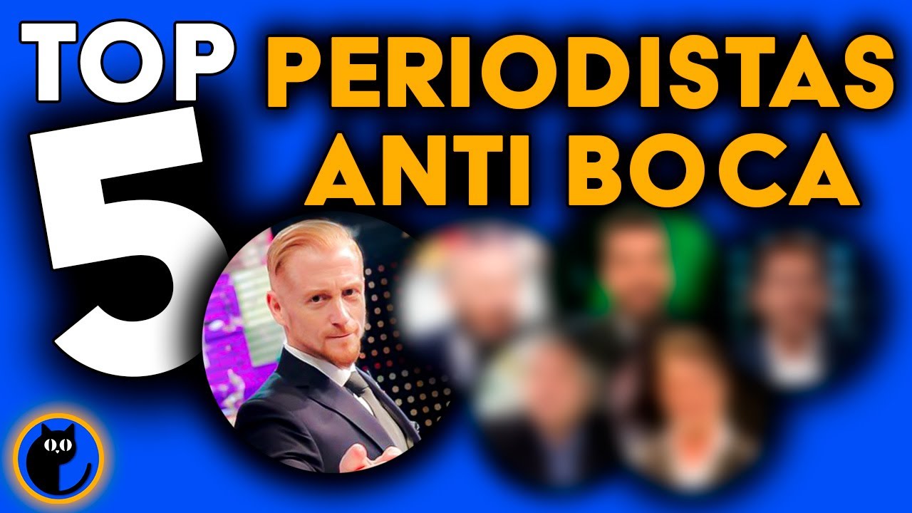 TOP 5: Periodistas m&aacute;s ANTI-BOCA