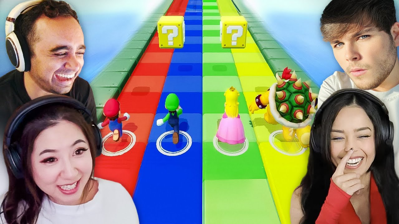 Squeex plays Mario Party with Valkyrae, Fuslie, and Connoreatspants!