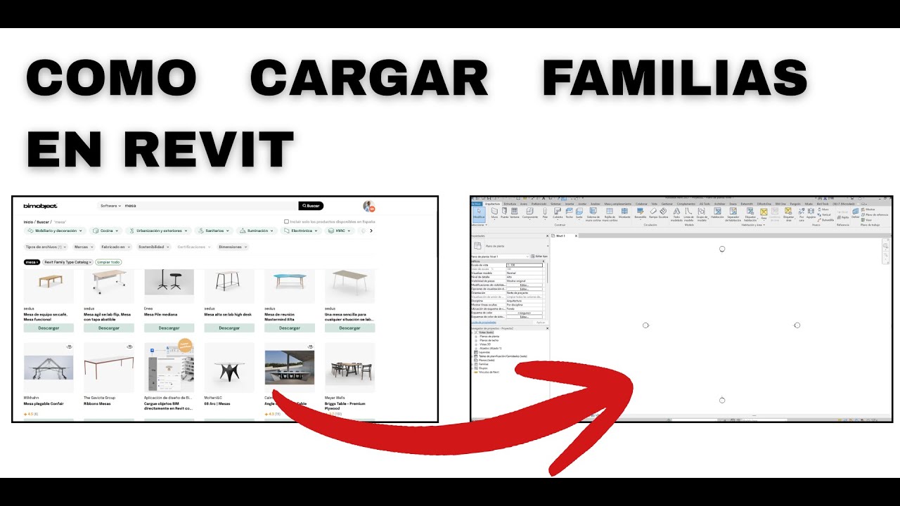 Como CARGAR familias en REVIT, ¡te explico todas las formas!