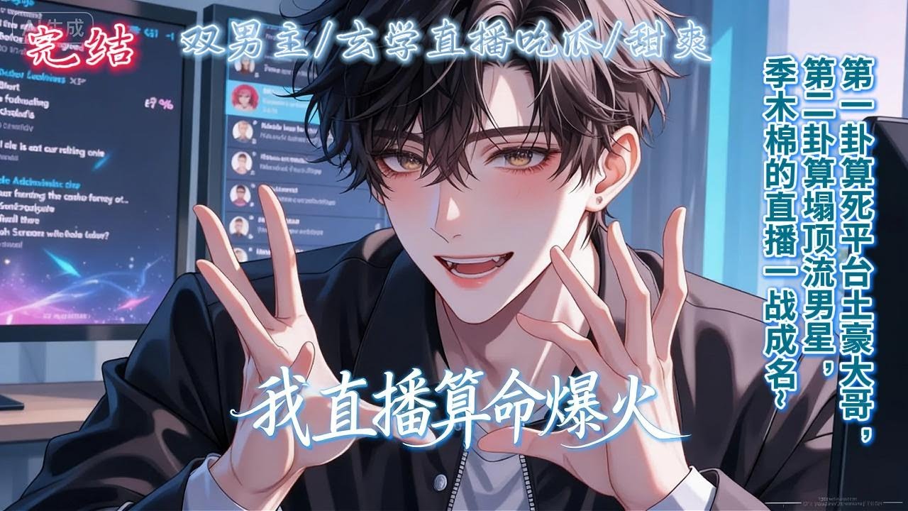 双男主🌈玄学直播/吃瓜打脸/甜爽💗季木棉大学毕业继承了一座城隍庙，听从堂爷爷的忽悠，直播算命赚钱，开播第一天，第一卦算死平台土豪大哥，第二卦算塌顶流男星……季木棉一战成名，一夜爆火~