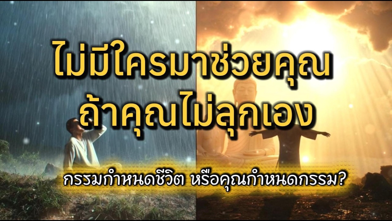 ไม่มีใครมาช่วยคุณ ถ้าคุณไม่ลุกเอง  กรรมกำหนดชีวิต หรือคุณกำหนดกรรม