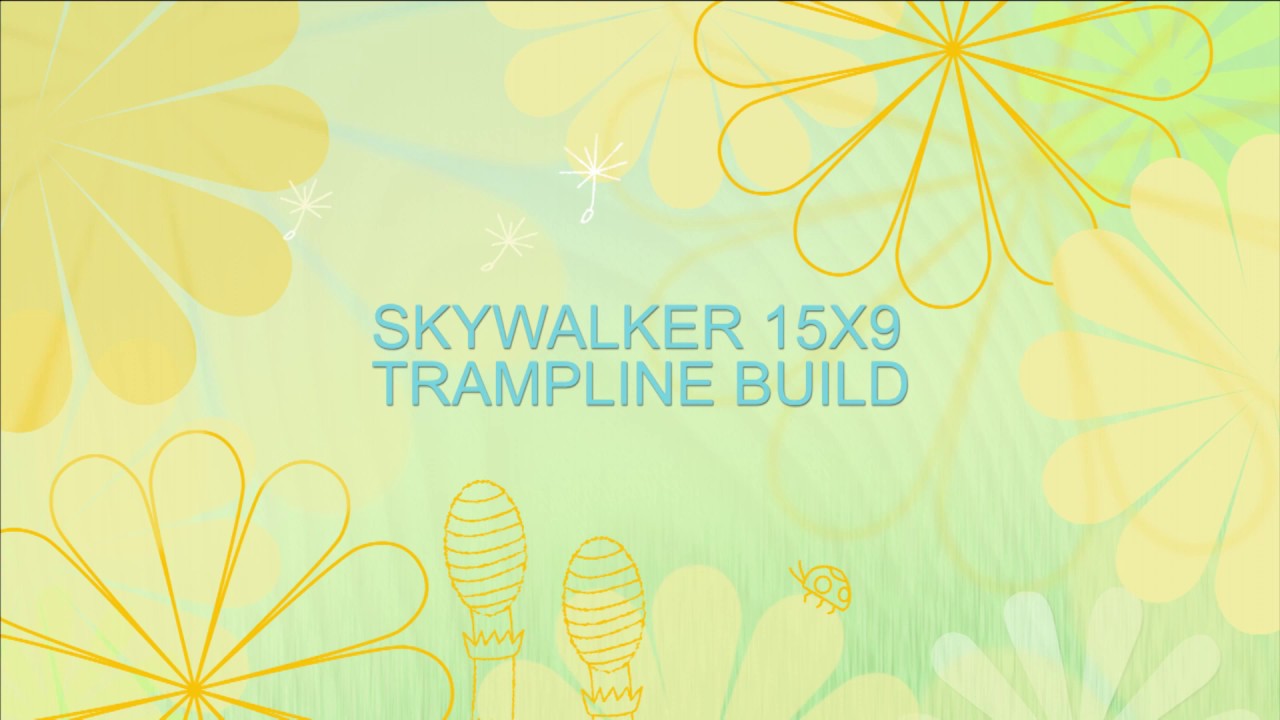 Skywalker 15' x 9' STRC915.2  Rectangular Trampoline Assembly