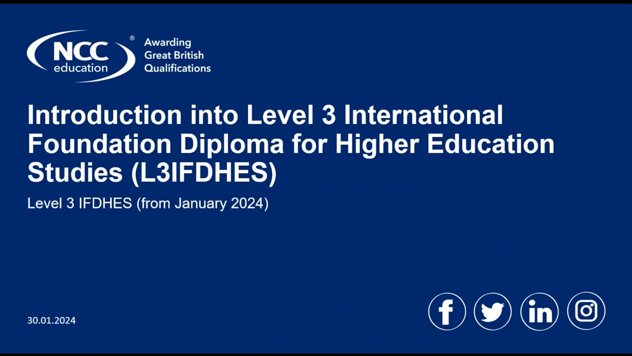 Introduction to New Specifications  Level 3 Intern