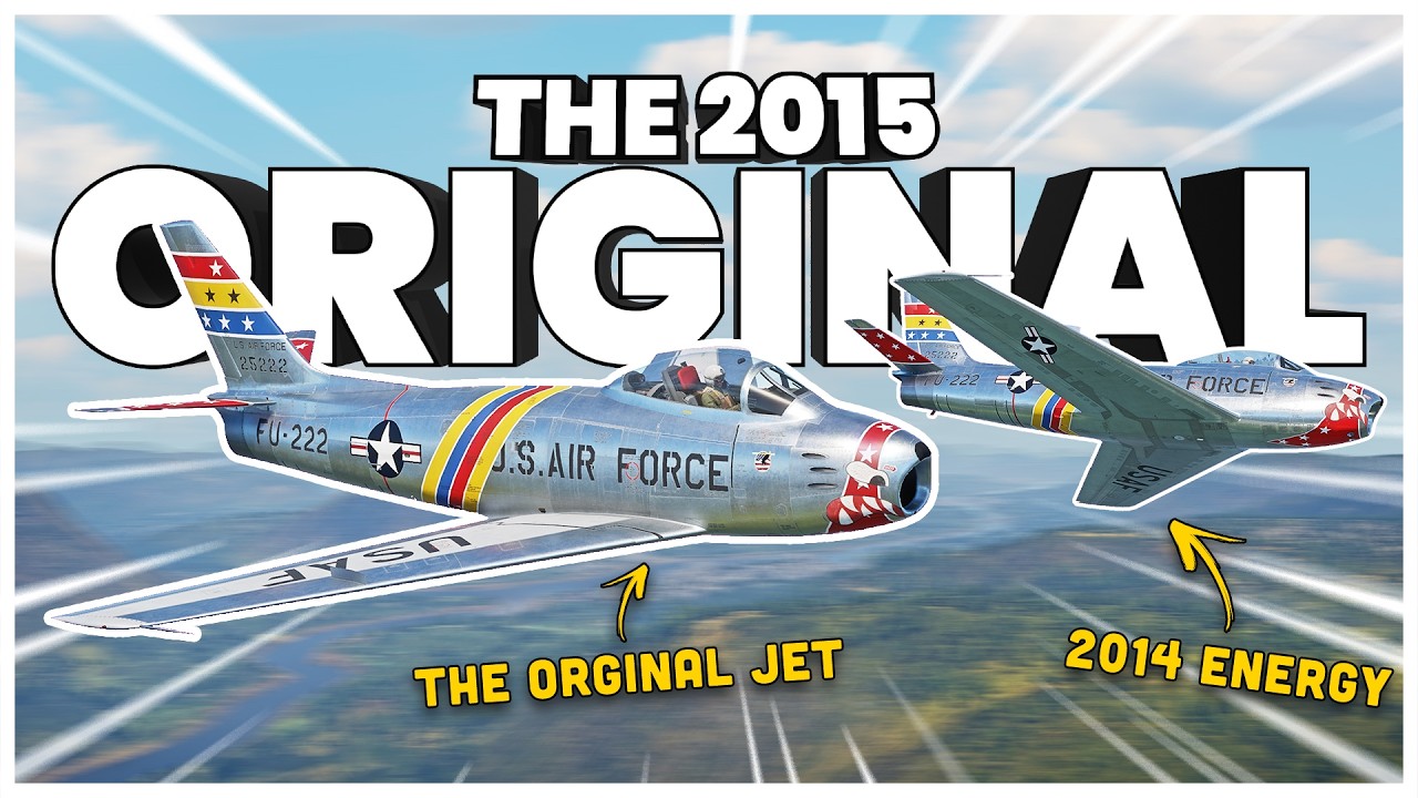 Играем на ОРИГИНАЛЬНОМ американском самолёте высшего уровня (War Thunder F-86 F25)