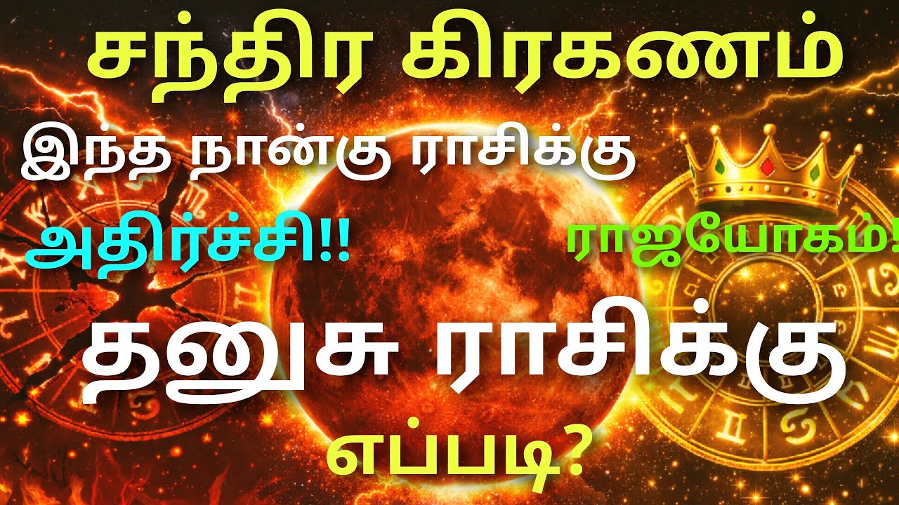 தனுசு ராசி மார்ச் 3 சந்திர கிரகணம் ⚠️ இந்த 4 ராசி அதிர்ச்சி 3 ராசி ராஜயோகம்! 3 ராசிக்கு பெரிய யோகம்