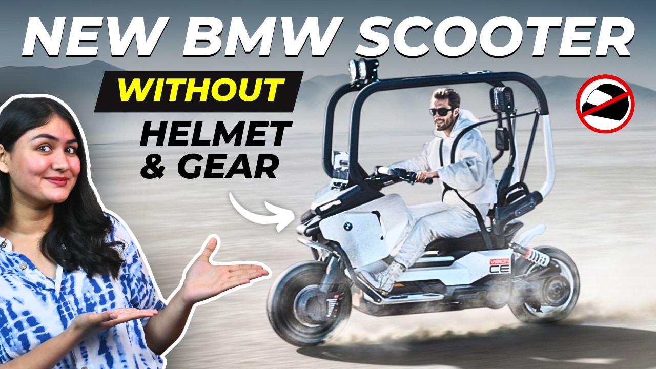 New BMW Scooter Without Helmet & Gear! 🤯 BMW Vision CE Concept First Look 🔥