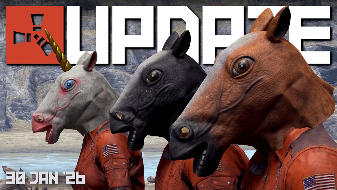 Double Diving tank, Horse masks, Paintball Turret | Rust Update 30th January 2026