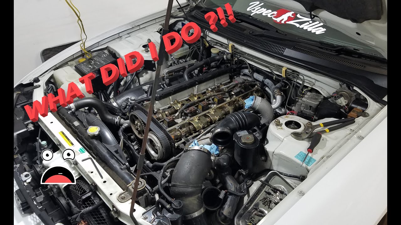 RB26 Cam and Timing Cover Removal || New Powder Coating