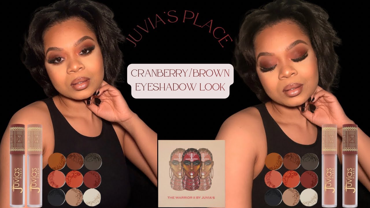 Juvia’s Place Warrior II Palette: Cranberry/Brown Smokey Eye w/ Lip Combo
