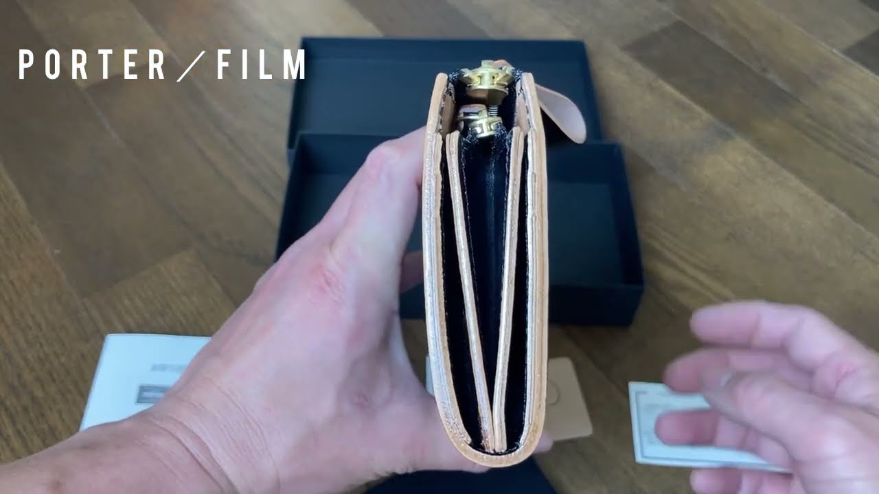 PORTER FILM お財布紹介　長財布　L字ファスナー　革