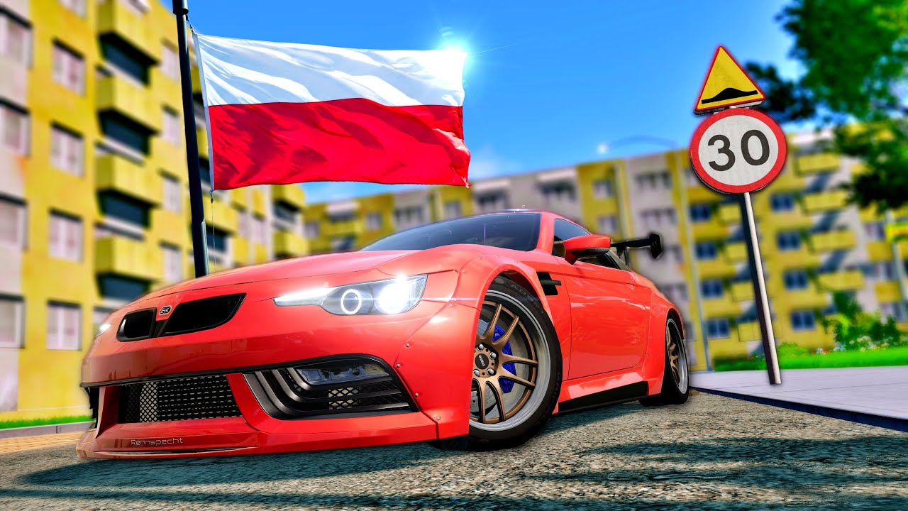 Realistyczna Jazda 🇵🇱 POLISH Roads na KIEROWNICY ze Sprzęgłem | BeamNG.drive