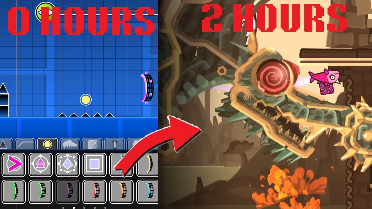 How Well Can I Make a Geometry Dash Level in 2 Hours?