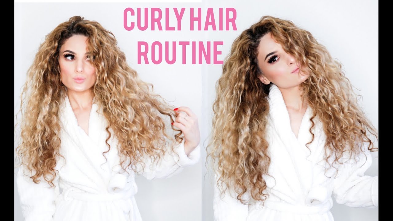 My curly hair routine