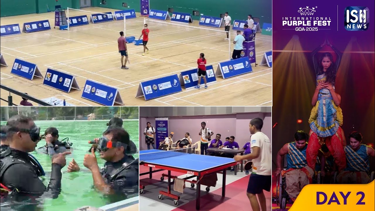 Day 2: International Purple Fest Goa 2025 – Sports, Smiles & the Purple Cruise | ISH News