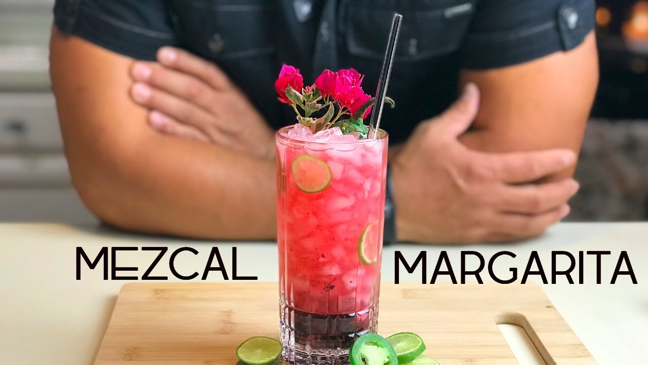 Is this the prettiest MEZCAL MARGARITA recipe?