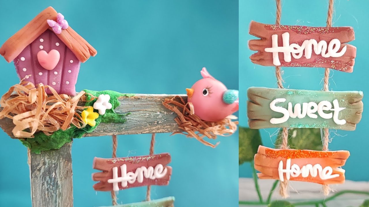 Easy Home Decor with Air Dry Clay | Cold Porcelain Clay | Clay Craft Ideas
