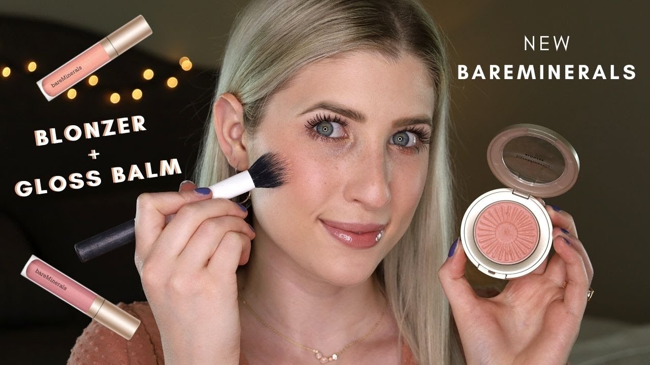 NEW bareMinerals BLONZER + GLOSS BALM // REVIEW + Demo