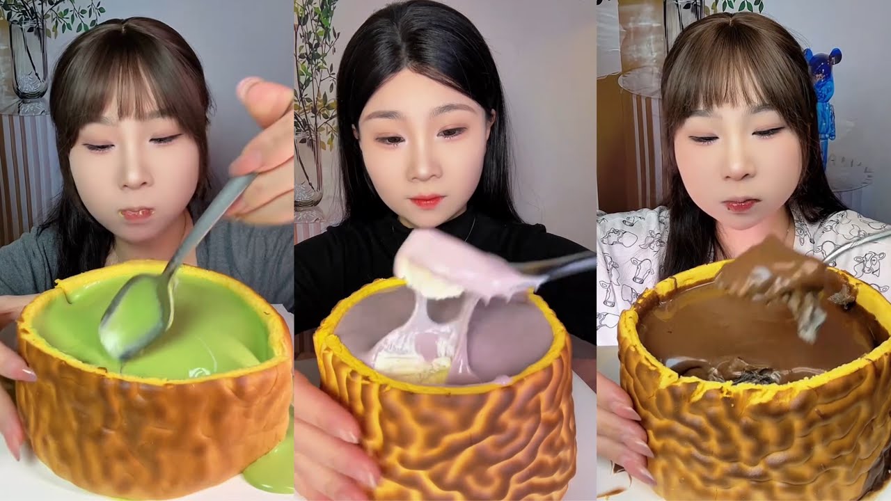 ASMR MUKBANG - MUKBANG SOUND - SATISFYING PANDAN CAKE EATING