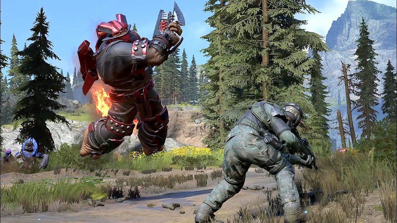 Морпехи против Изгнанников — HALO INFINITE NPC Wars