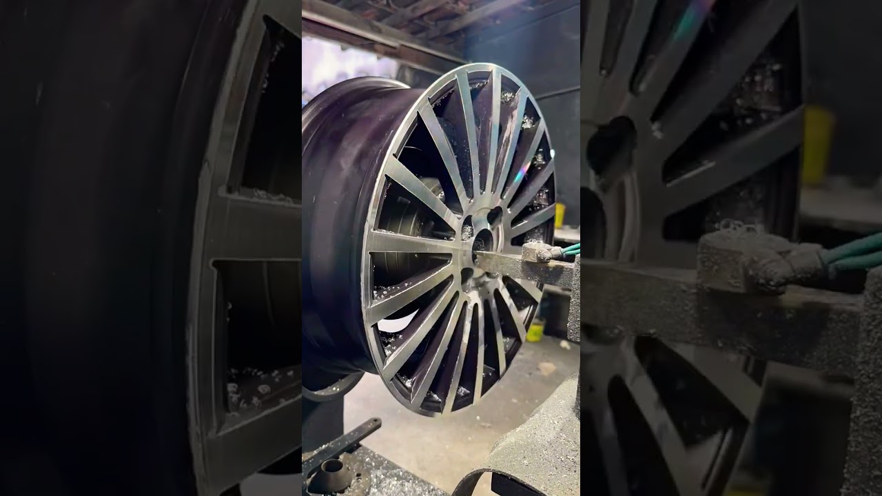 Алмазная огранка колес #механическаяобработка #колеса #автомобили #процесс #алмазы #блеск #двигат...