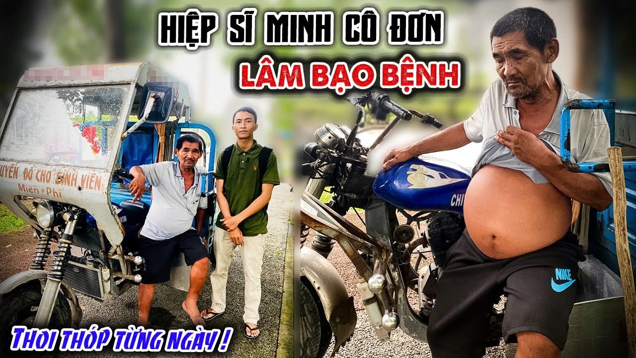 🟢 Hiệp sĩ Minh cô đơn kêu ..cứu vì đang lâm 'nguy', không tiền đi viện. Đời anh hùng giờ thảm thương