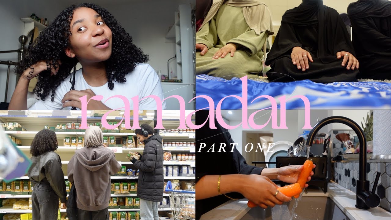 first days of ramadan | food prep, family iftars, taraweeh, being ill 🌙 ✨🤍 | part one