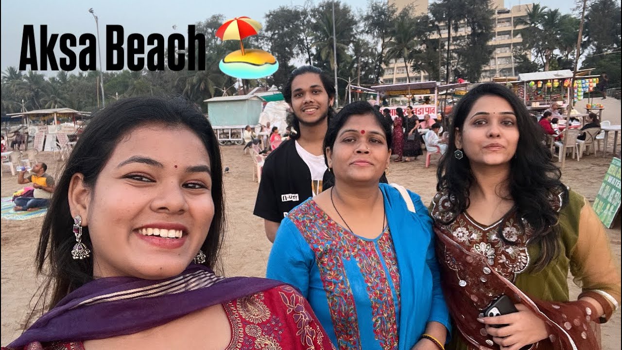 First time in Mumbai |Aksa beach experience 😨😧