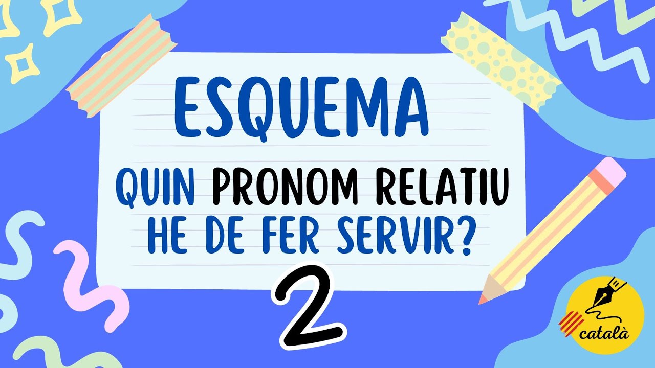 🎁 ESQUEMA de PRONOMS RELATIUS 2 | Oracions de relatiu substantives