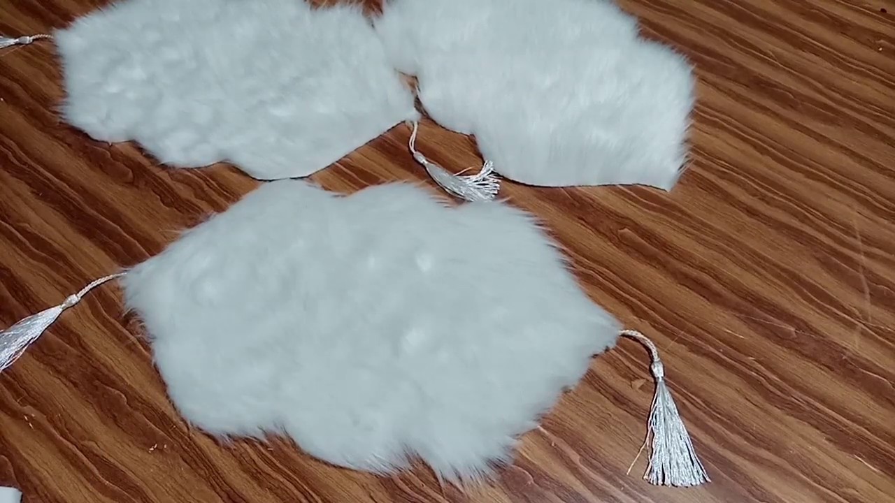 فكرة لمشروع ناجح / لمنتج تطلبه العرايس / Nappe fourrure avec patron/ نابرون بقماش الفرو مع الباترون