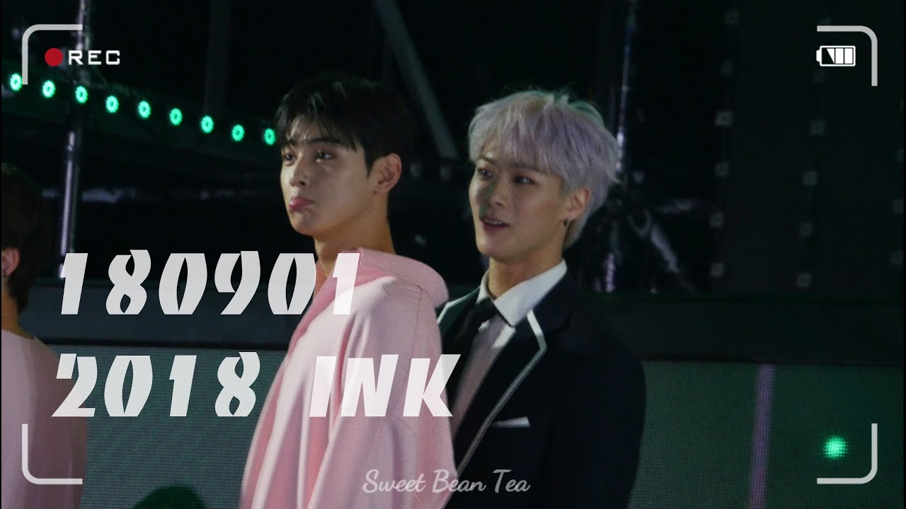 180901 2018 INK콘서트 문빈 (MOONBIN) MC문 + 입술뿌 차은우 (아스트로 ASTRO)