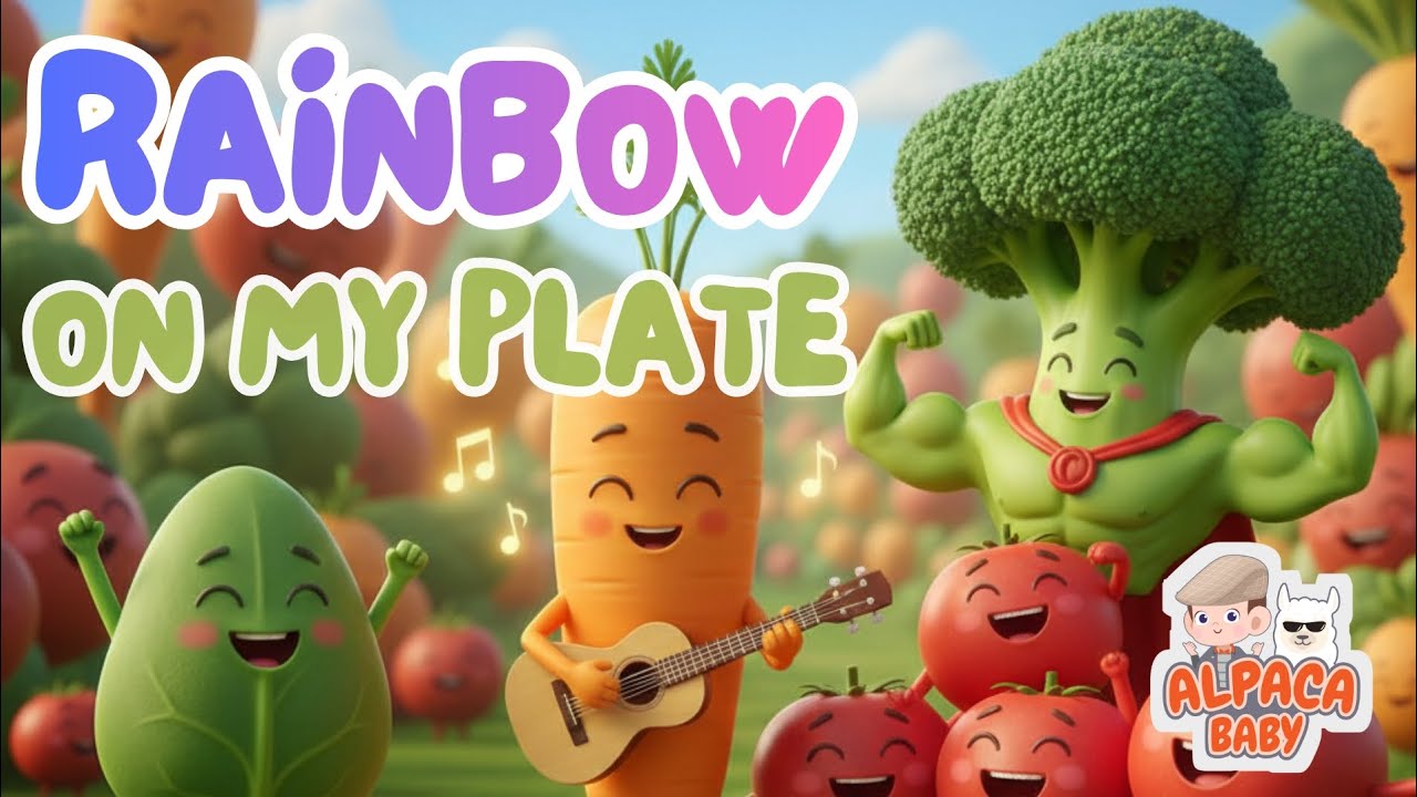 Eat Your Veggies! 🥦 Rainbow On My Plate | Fun Kids Song