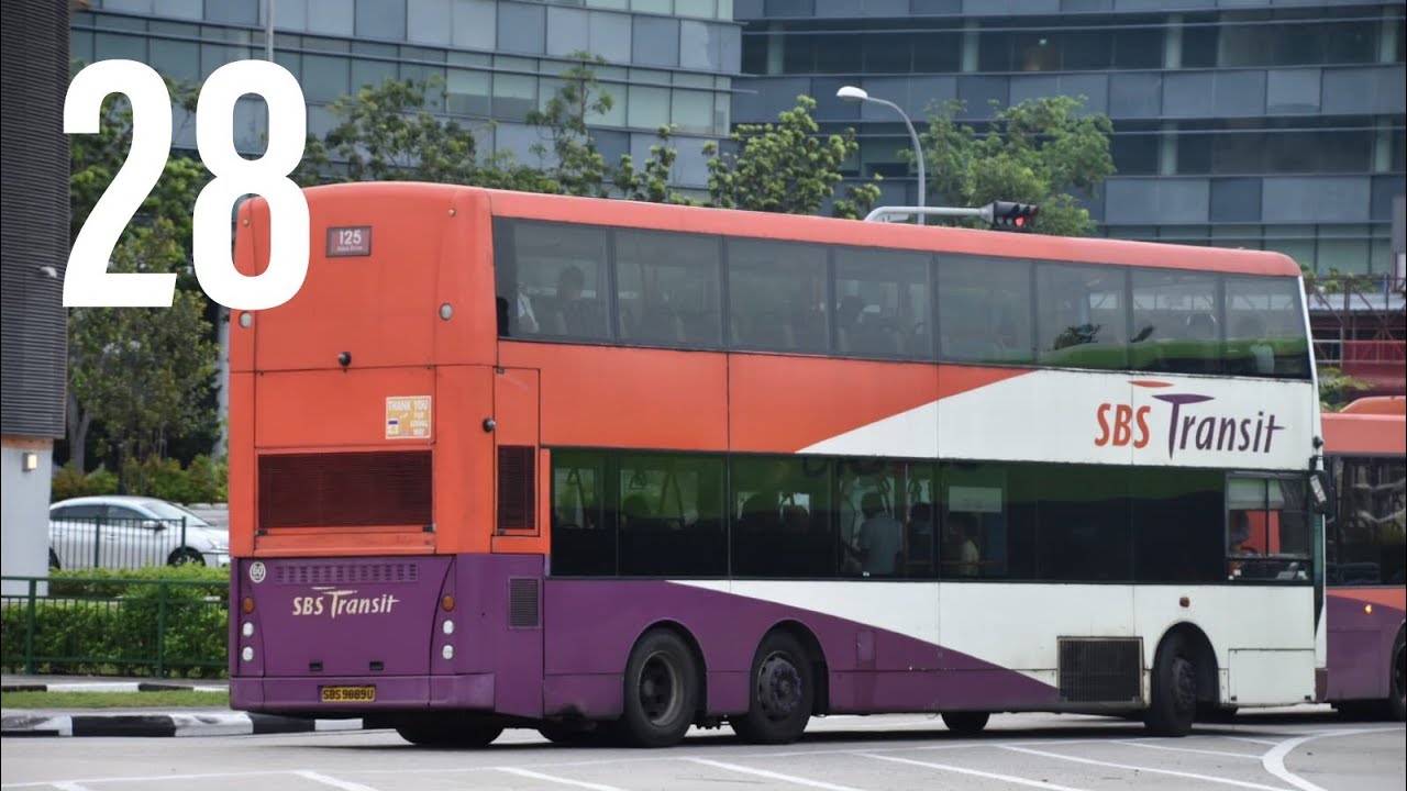 [SBST] SBS9889U on Service 28 - Volvo B10TL Super Olympian CDGE