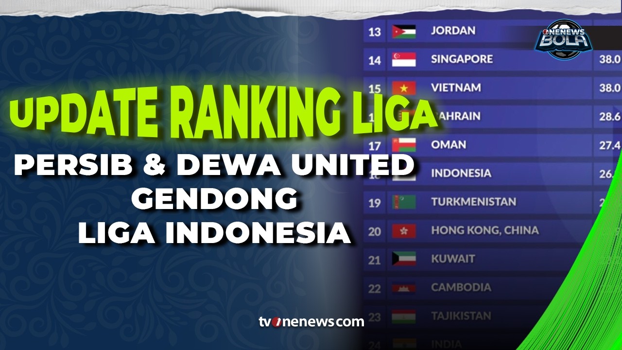 Liga Indonesia Naik ke Peringkat 18 Asia, AFC Puji Peran Persib dan Dewa United | OneNews Bola