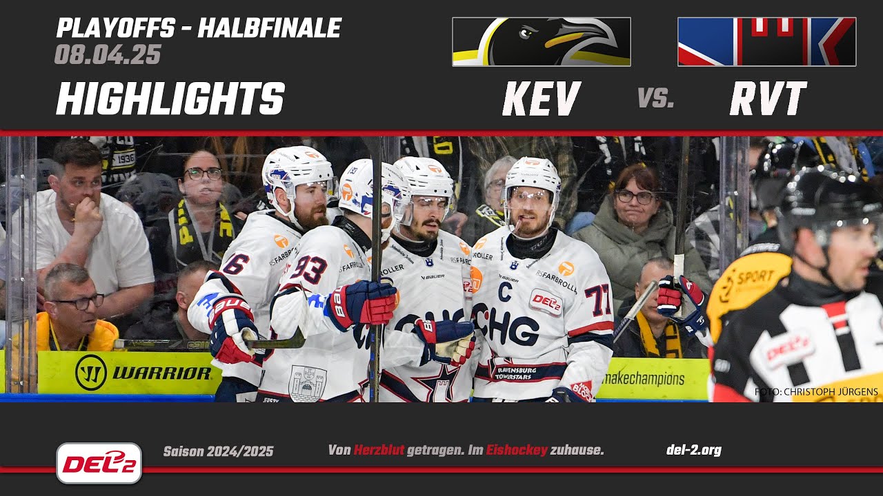 ​DEL2 Game Highlights Halbfinale Spiel ​5: Krefeld Pinguine vs. Ravensburg Towerstars