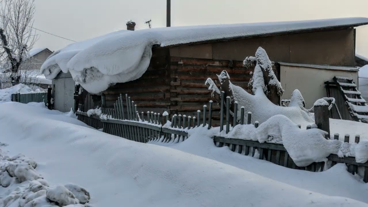 В царстве снега.  Прогулка по частному сектору ЗаИскитимья  Кемерово