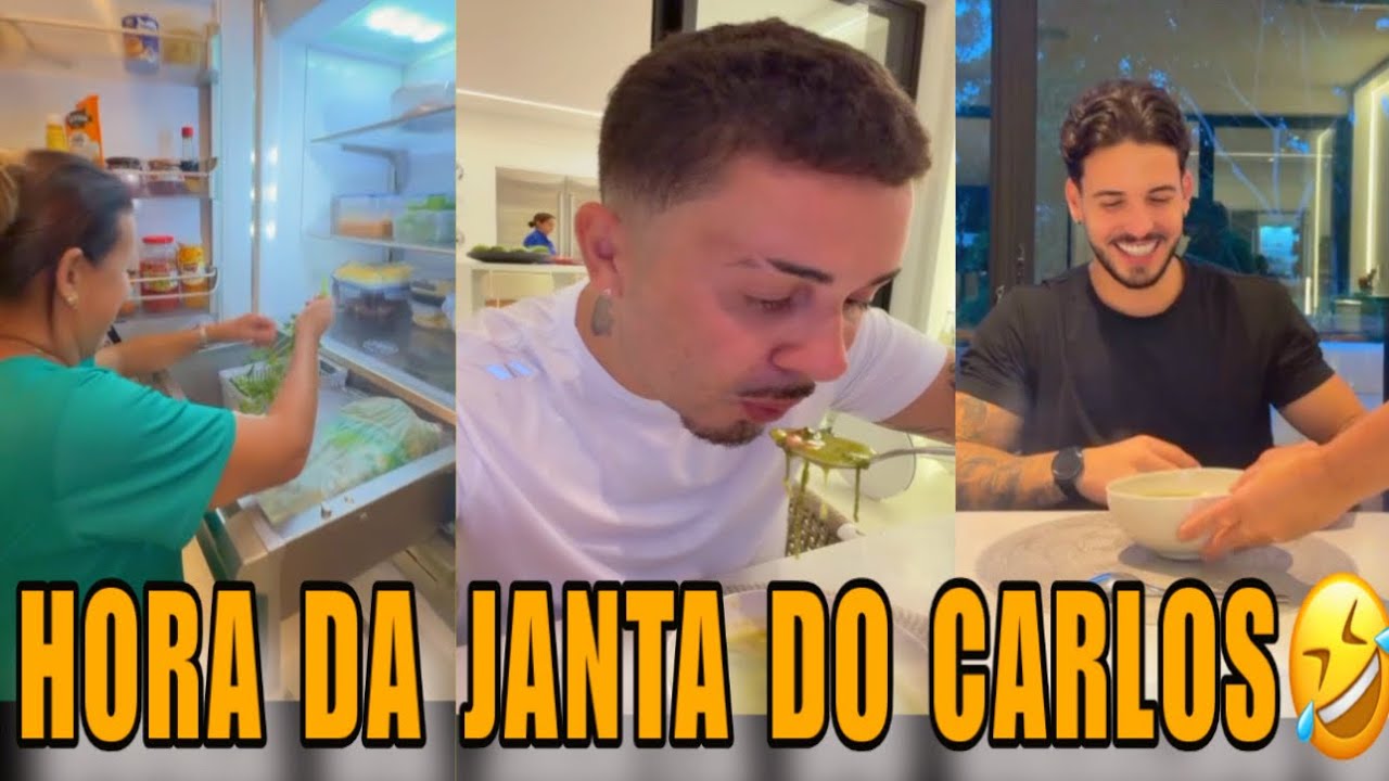 HORA DA JANTA DE CARLINHOS MAIA E SEU EX LÉO🤭🤣🤣