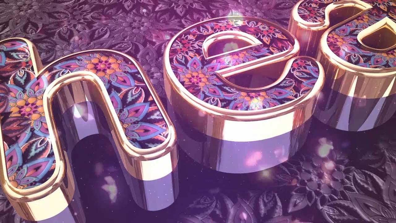 Cinema 4D Tutorial  -   Floral Gold logo Animation