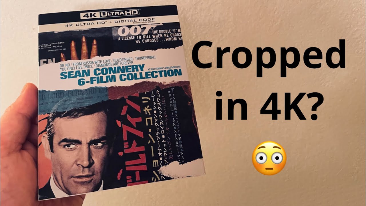 Sean Connery James Bond Movies are CROPPED in 4K UHD? 😳 + Screenshots | 007 6-Film Collection
