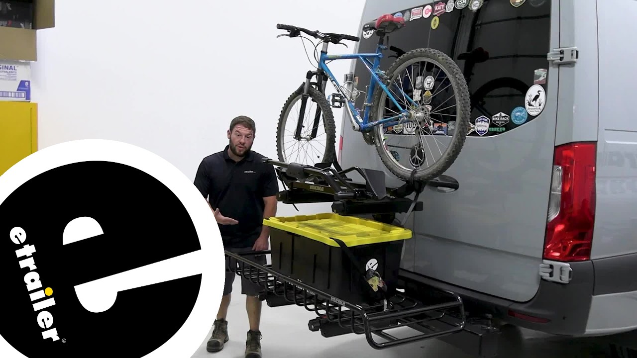 Set up: Yakima EXO Swing Away 2 Bike Rack w/ Cargo Carrier on a 2021 Mercedes-Benz Sprinter 3500