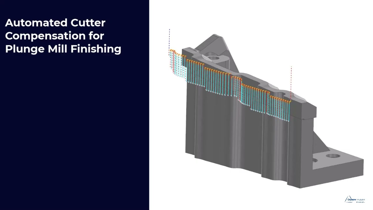 NX2512 Milling - Automated Cutter Compensation for Plunge Mill Finishing