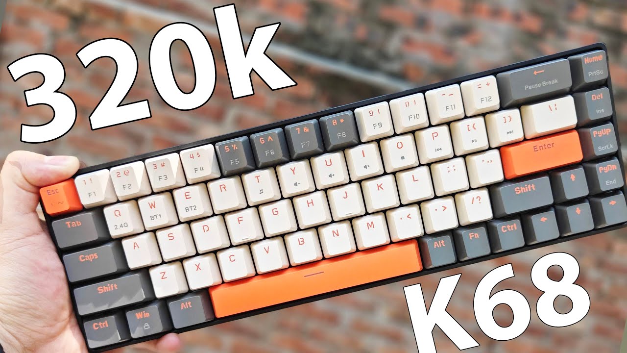 Lần đầu mua BÀN PHÍM CƠ trên mạng và cái kết : 300k có Bluetooth + Hotswap - Bàn phím cơ K68