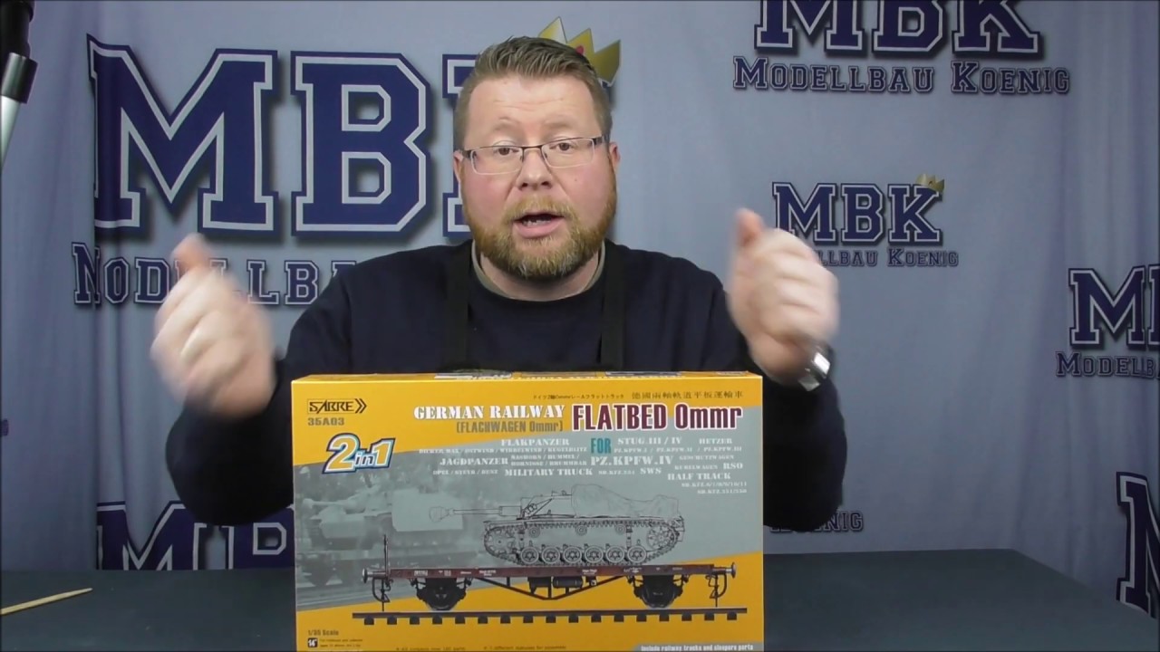 MBK packt aus #130 - 1:35 German Railway Flatbed Ommr (Sabre 35A03)