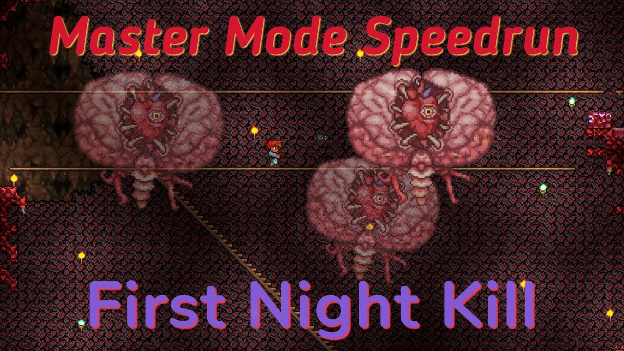 Terraria 1.4 - Master Brain of Cthulhu Speedrun in 18:36 RSG WR