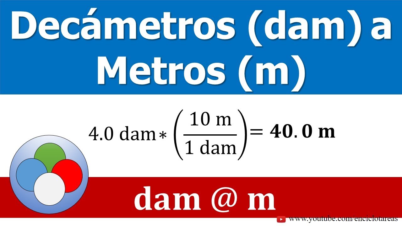 DECÁMETROS  A METROS (dam a m)