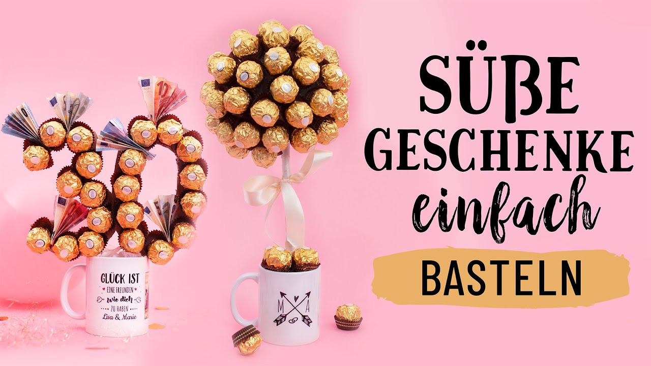3 süße Geschenkideen zum Geburtstag basteln  💕 ideal für deine beste Freundin oder Naschkatzen