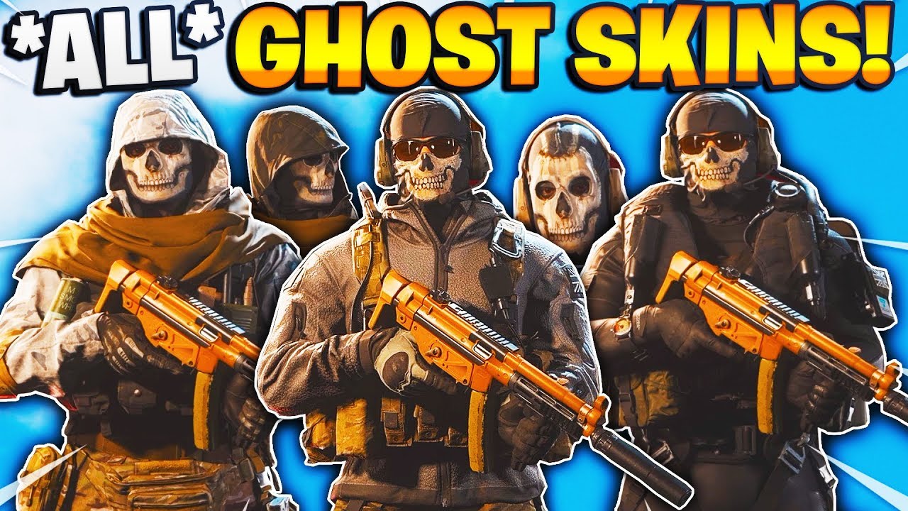 *ALL* GHOST OPERATOR SKINS IN MODERN WARFARE SHOWCASE (MW Ghost Pack Contingency +  