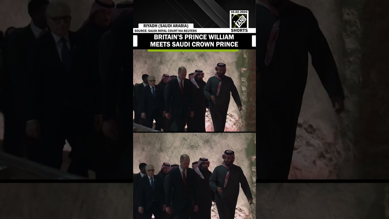 Britain&rsquo;s Prince William meets Saudi Crown Prince during his official visit to Saudi Arabia