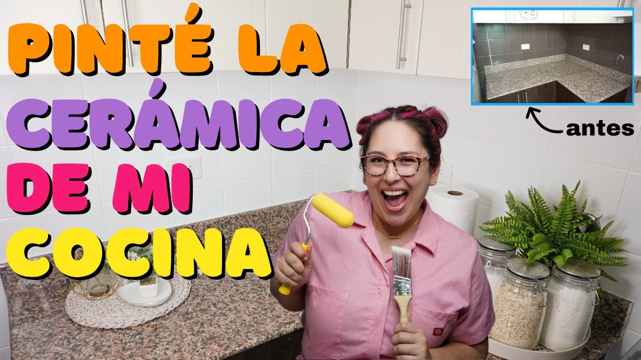 Cómo PINTAR CERÁMICA o AZULEJOS de COCINA 🎨 | FÁCIL y duradero