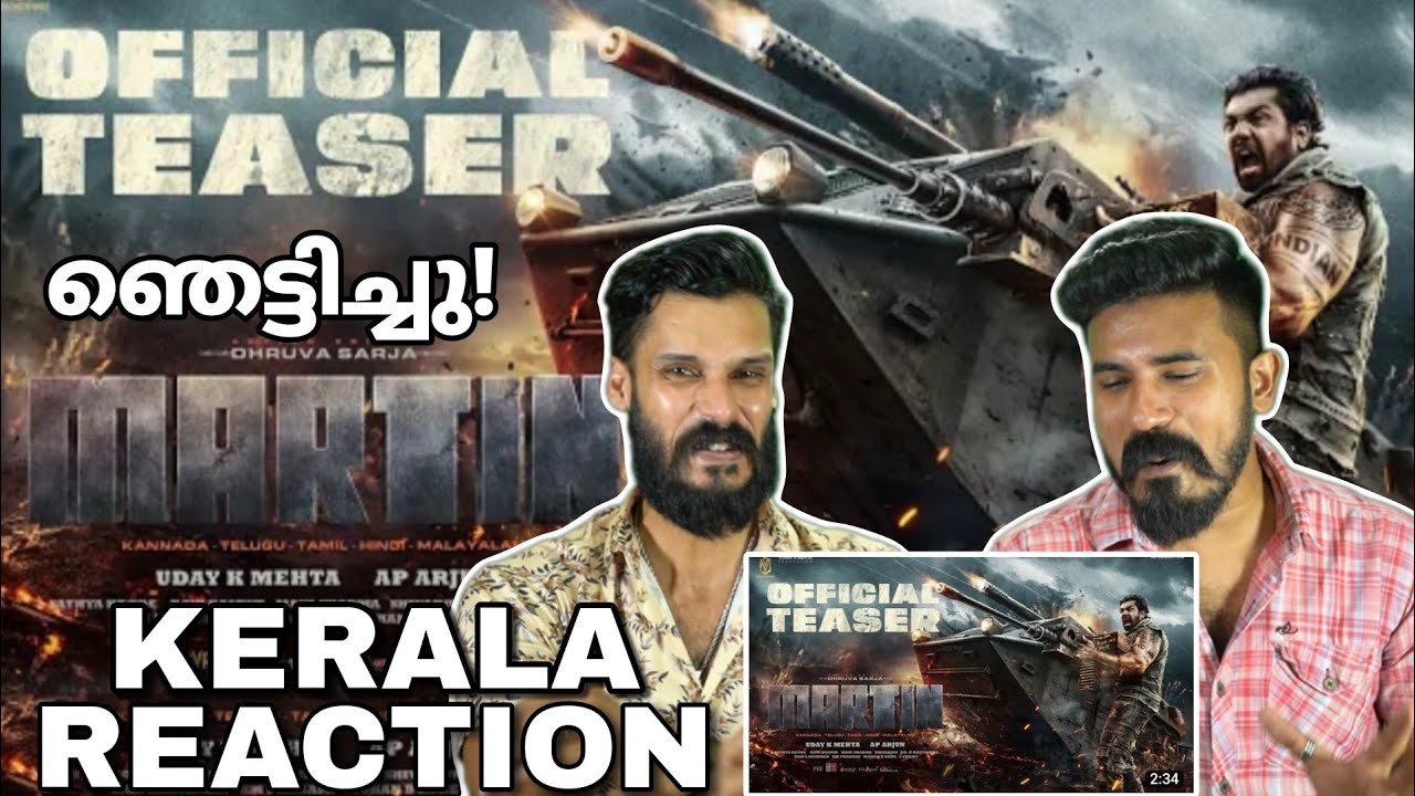 തീ🔥 Martin Kannada Teaser Reaction Malayalm Kerala | Dhruva Sarja AP Arjun | Entertainment Kizhi